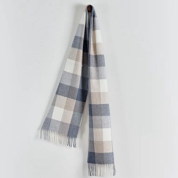 AVOCA Mill Collection Rome Plaid Merino Scarf 100% Pure New Wool Made in Ireland - Picture 1 of 7